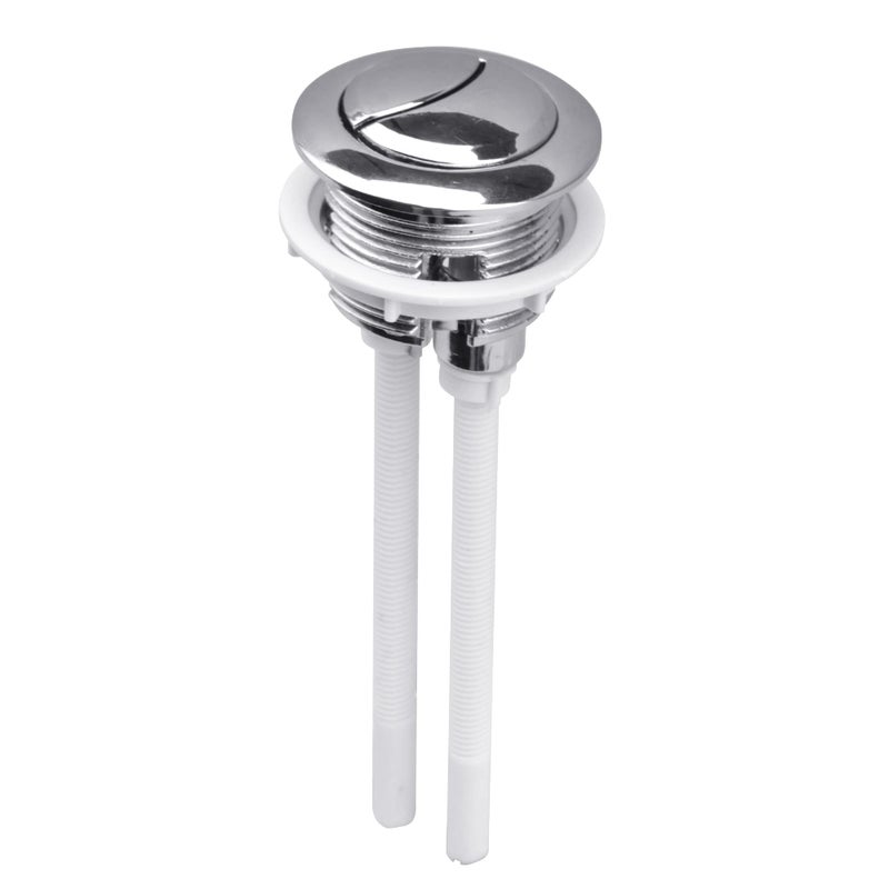 Slaige Dual Flush Toilet Kit Plastic Adjustable Top Push Button Toilet Tank Button Replacement for Most Dual Flush Toilet with 38mm Hole in the Cistern Lid - Image 1